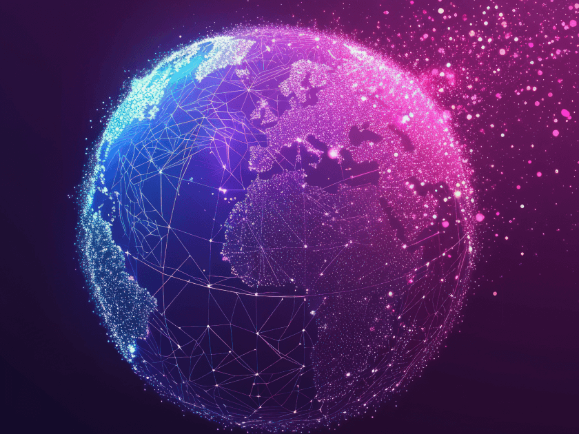 Digital globe representing Triton's global advertising network